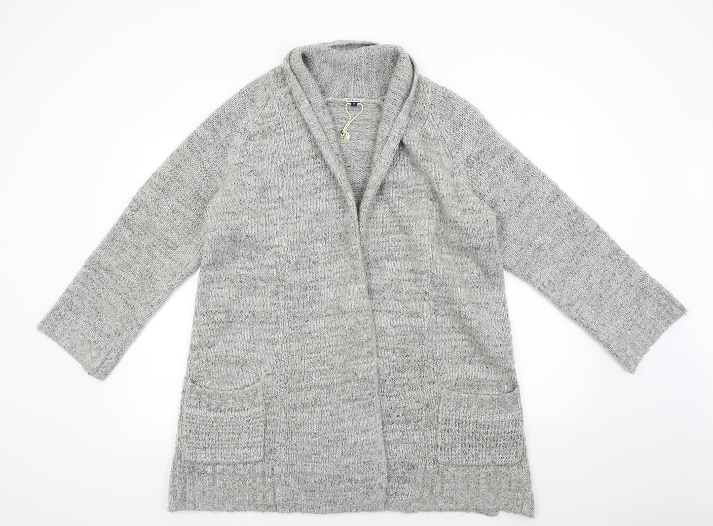 Cherokee Womens Grey  Knit Cardigan Jumper Size 14