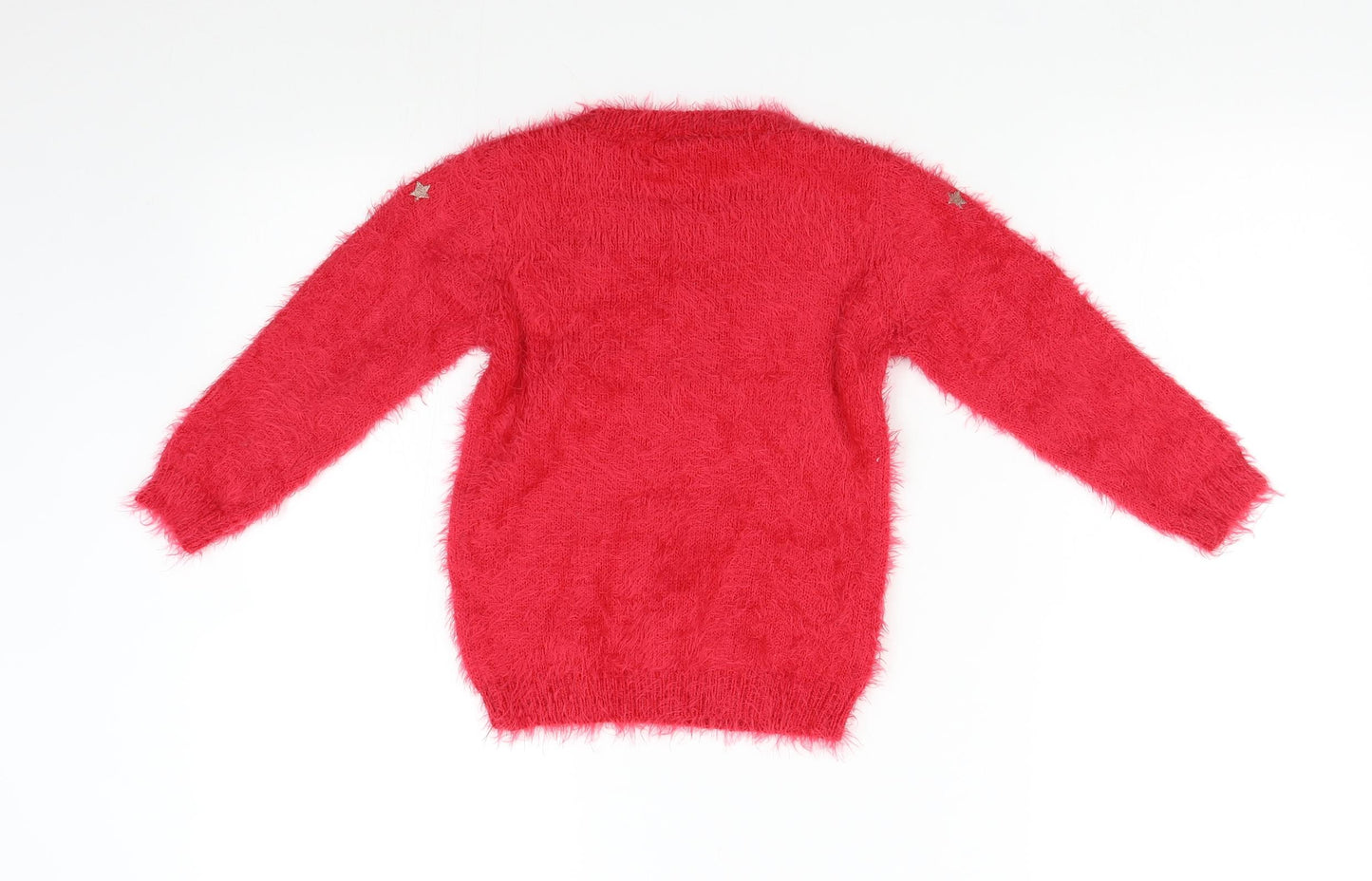 TU Girls Red   Pullover Jumper Size 3-4 Years