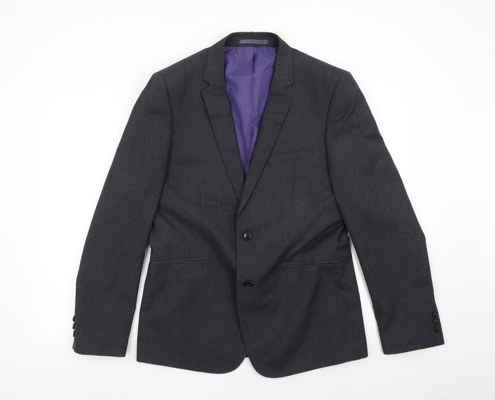 M&S Mens Grey Jacket Suit Jacket Size 40