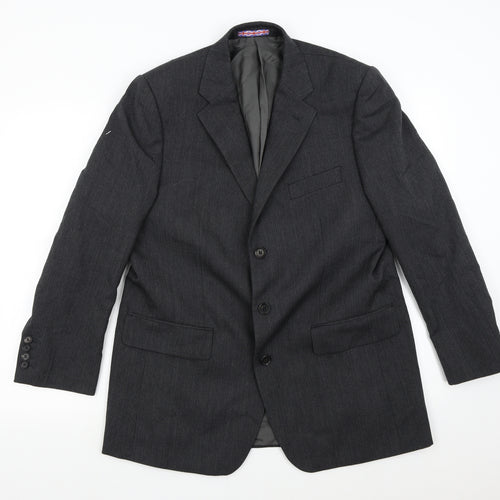 Woven Mens Grey   Jacket Suit Jacket Size 40