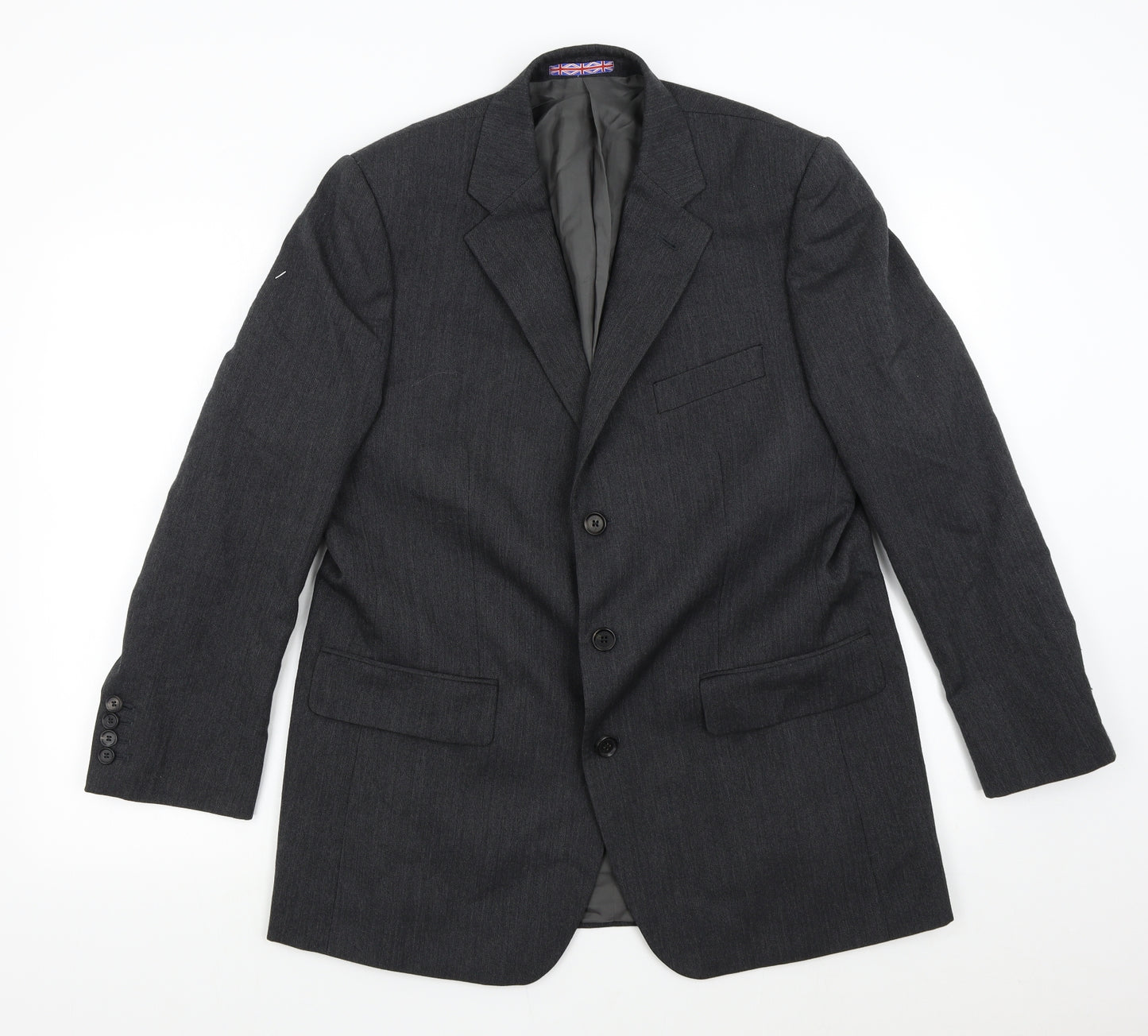 Woven Mens Grey   Jacket Suit Jacket Size 40