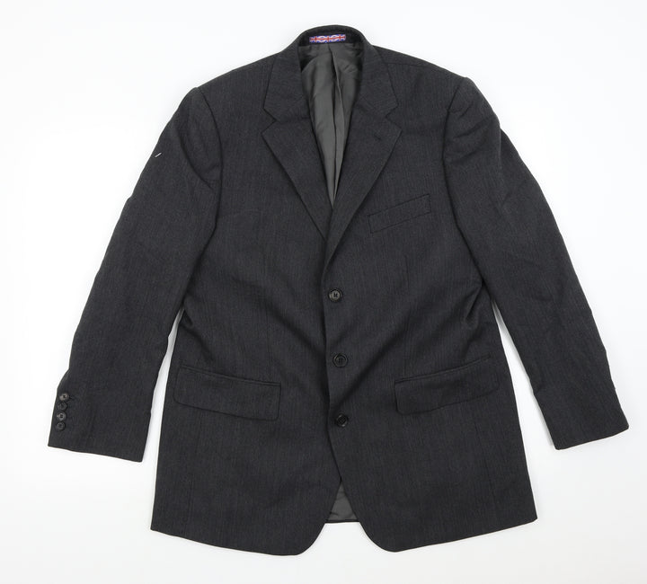 Woven Mens Grey   Jacket Suit Jacket Size 40
