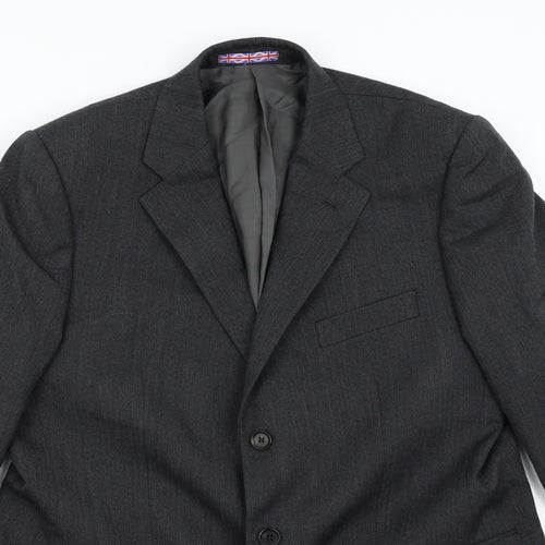 Woven Mens Grey   Jacket Suit Jacket Size 40