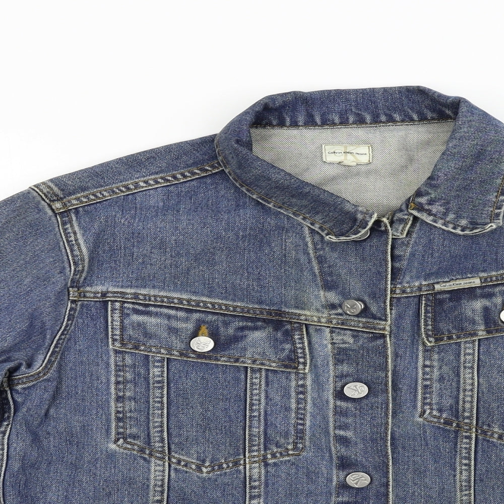 Calvin Klein Mens Blue  Denim Jacket  Size M