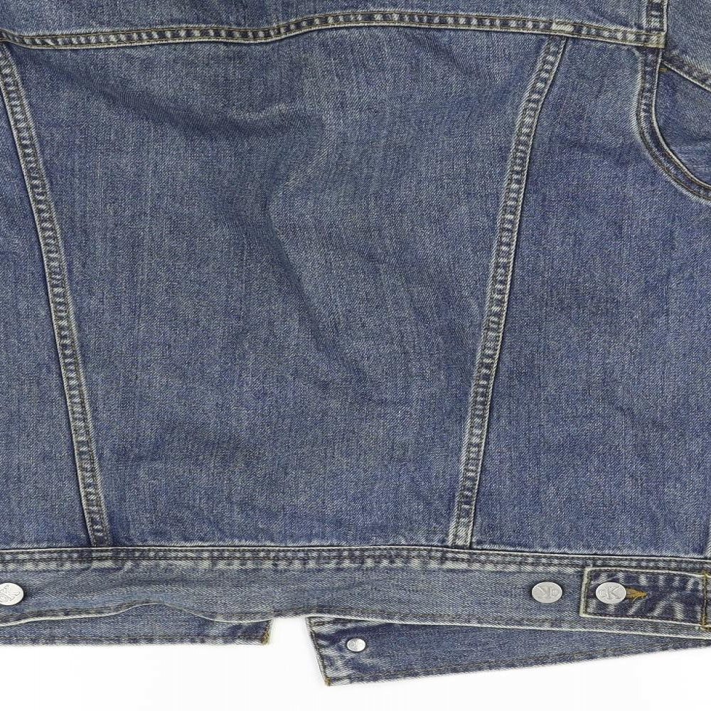Calvin Klein Mens Blue  Denim Jacket  Size M