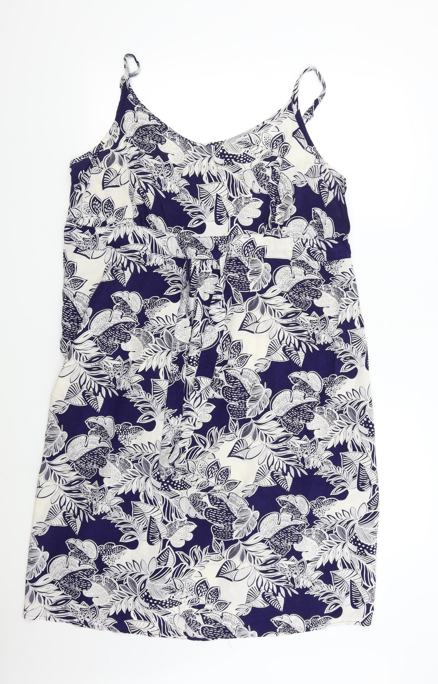 BHS Womens Blue Floral  Slip Dress  Size 18