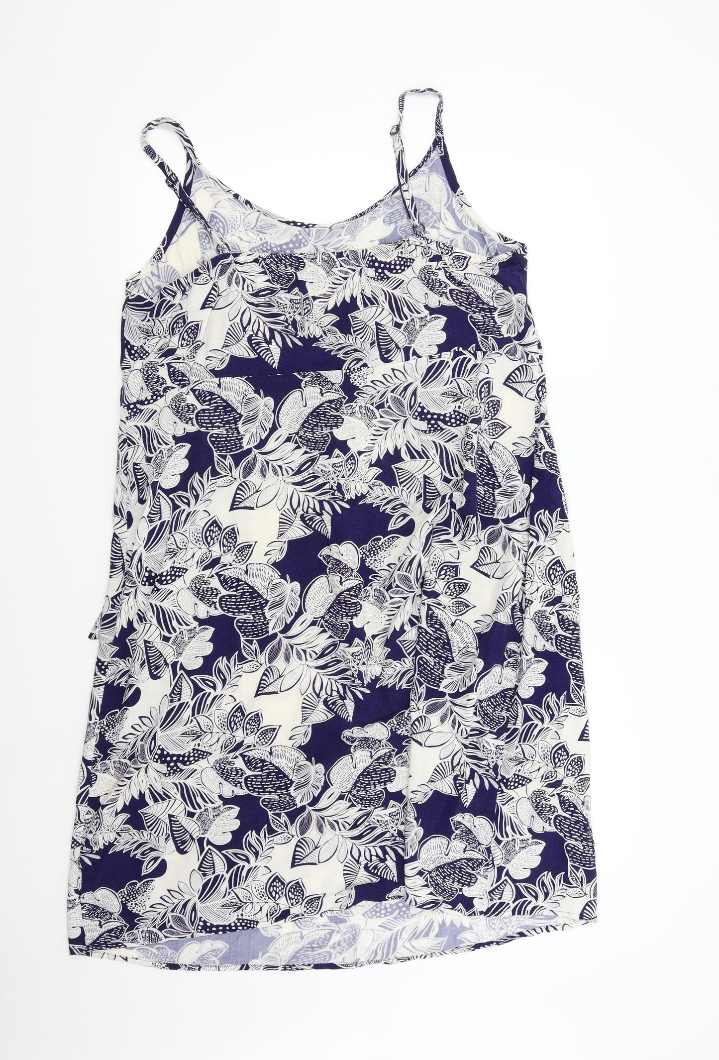 BHS Womens Blue Floral  Slip Dress  Size 18
