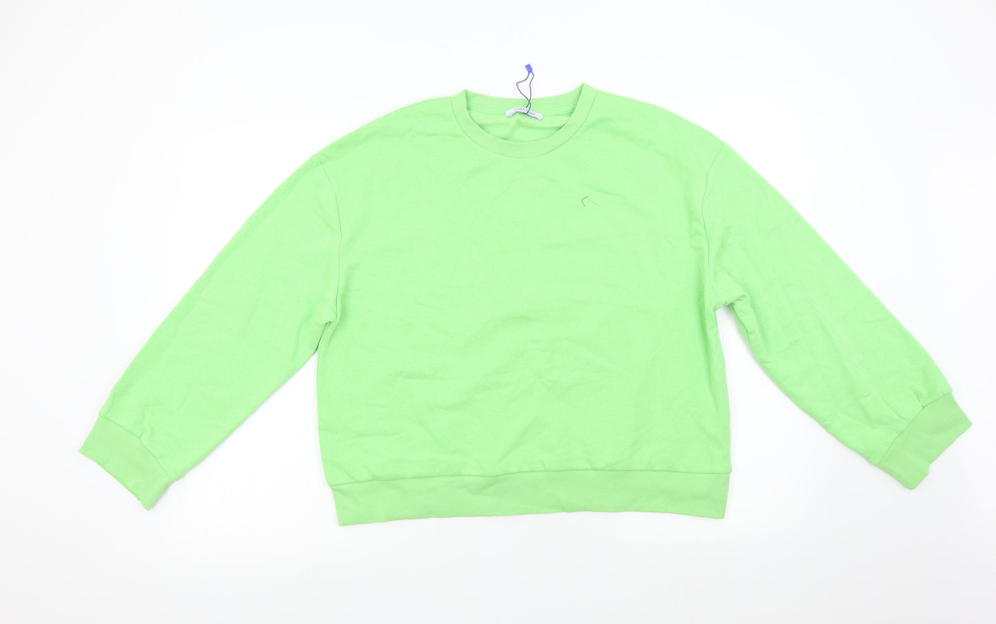 Zara Womens Green   Pullover Sweatshirt Size M