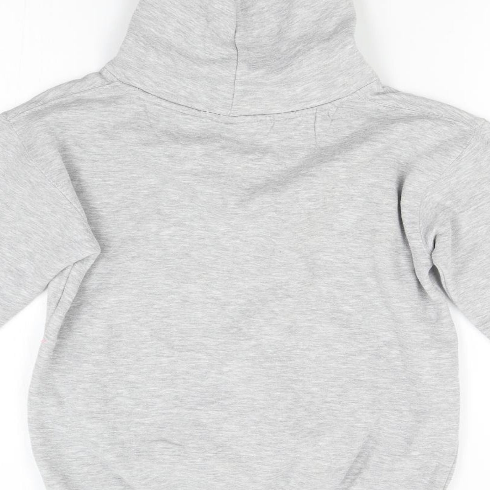 Cotton Ridge Girls Grey   Pullover Hoodie Size 9-10 Years  - Grass Roots Sports Coaching