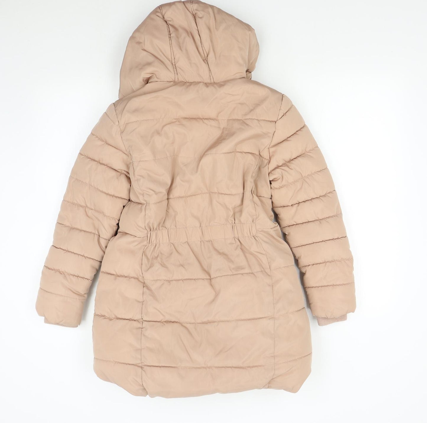 M&S Girls Pink   Overcoat Coat Size 11-12 Years