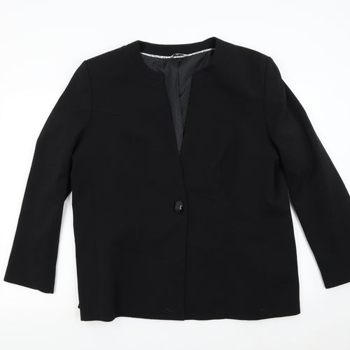 Klass Womens Black   Jacket Blazer Size L