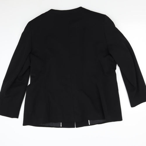 Klass Womens Black   Jacket Blazer Size L