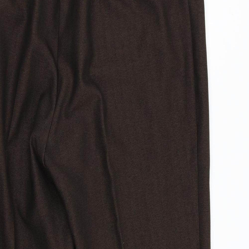 M&S Womens Brown   Trousers  Size 18 L26 in - Short