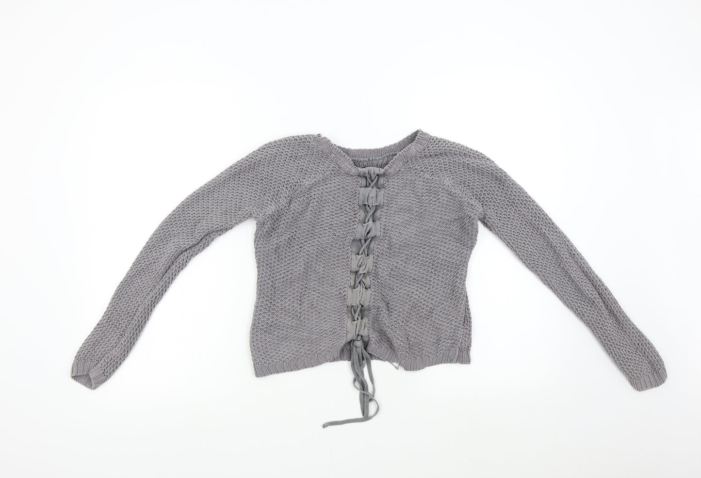 Limited Womens Grey  Knit Pullover Jumper Size 8