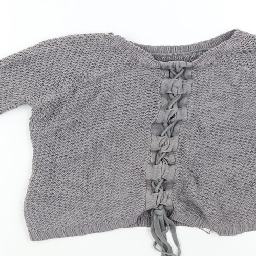 Limited Womens Grey  Knit Pullover Jumper Size 8