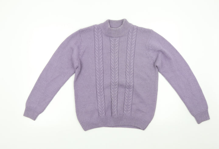 Berkertex Womens Purple  Knit Pullover Jumper Size 10