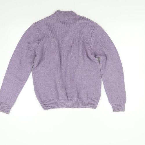 Berkertex Womens Purple  Knit Pullover Jumper Size 10