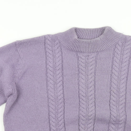 Berkertex Womens Purple  Knit Pullover Jumper Size 10