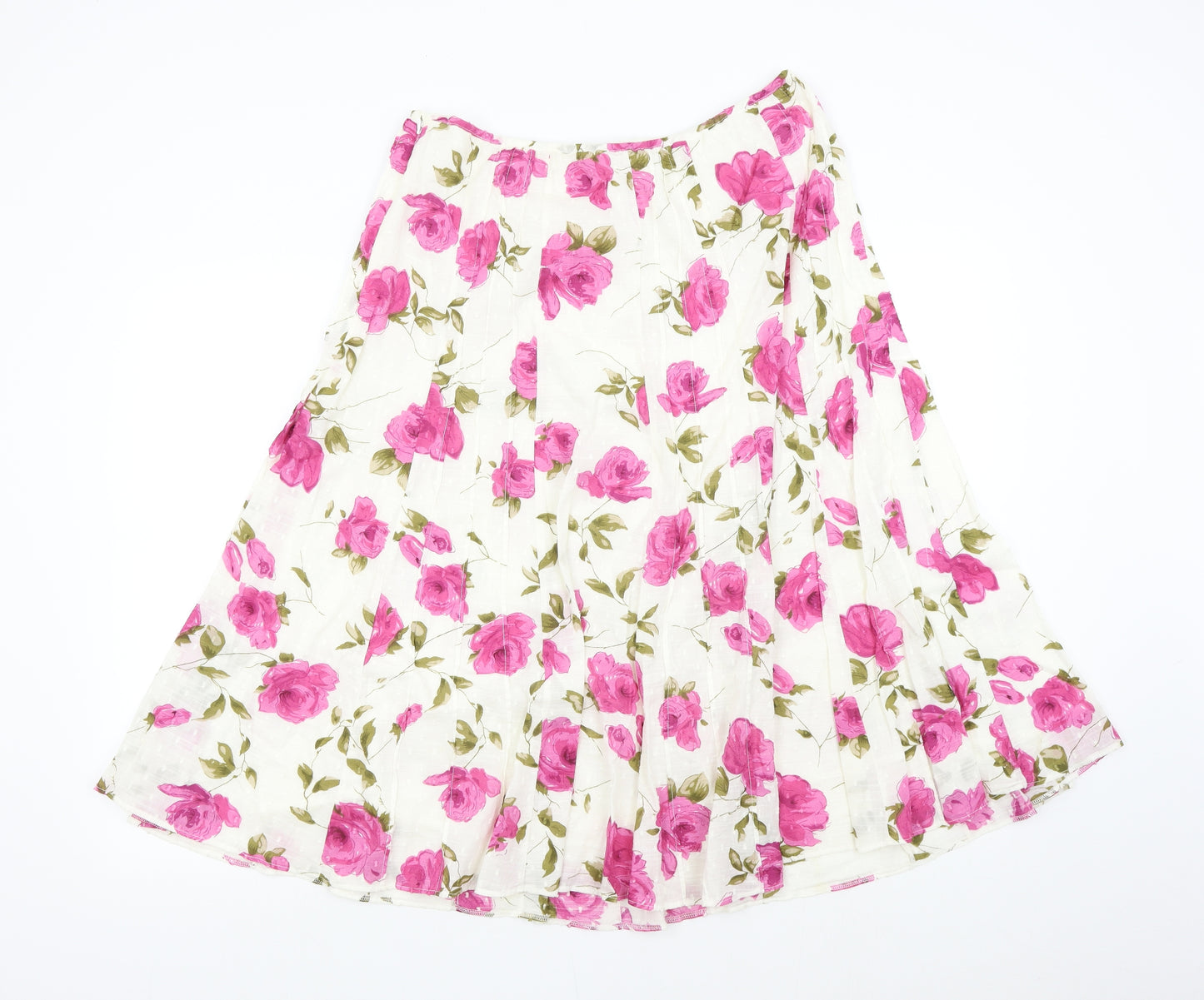 Per Una Womens Multicoloured Floral  Flare Skirt Size 16