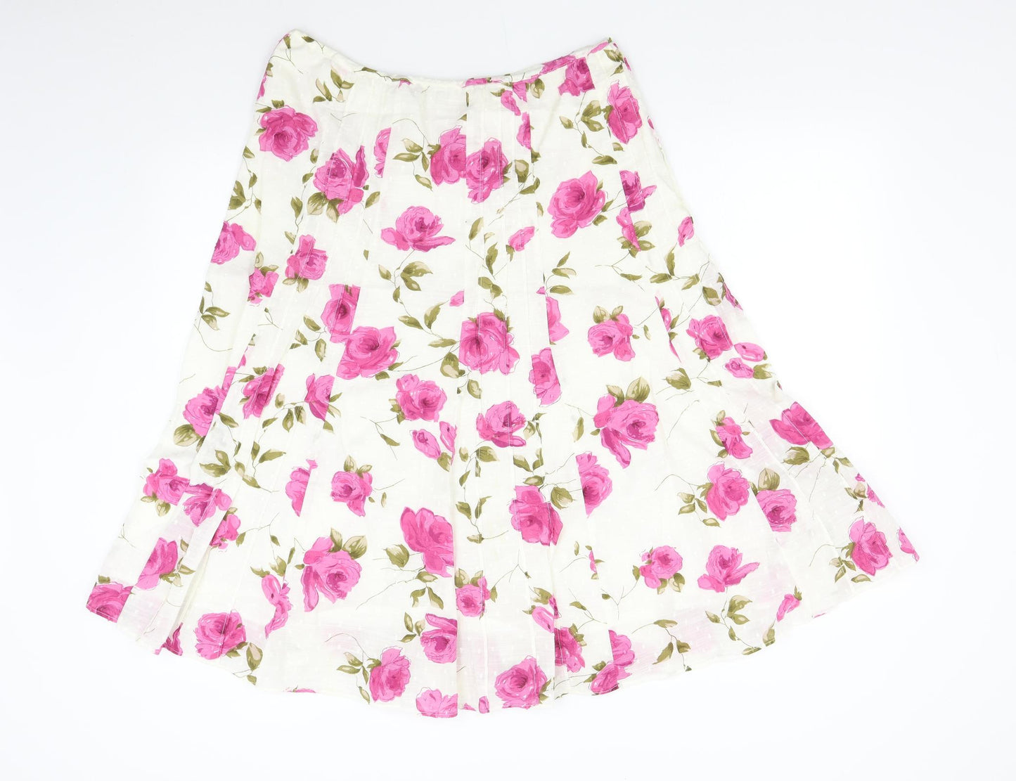 Per Una Womens Multicoloured Floral  Flare Skirt Size 16