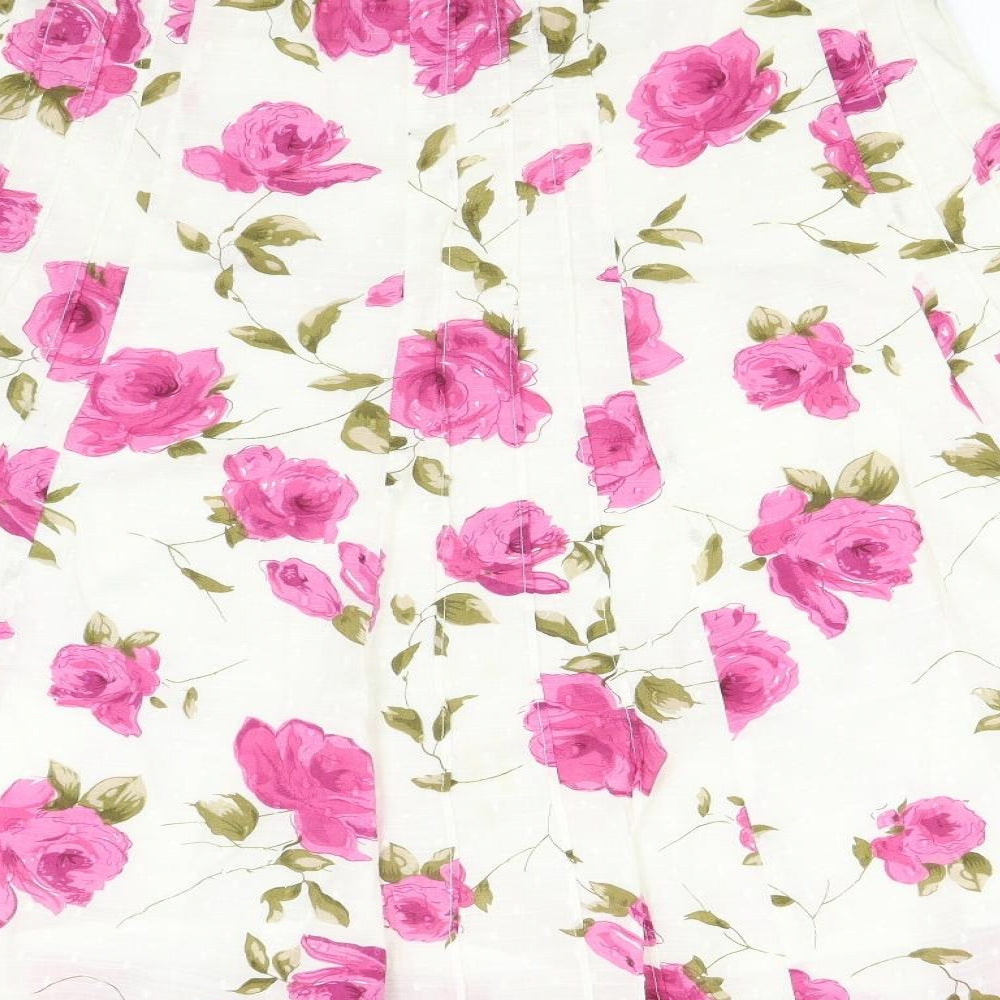 Per Una Womens Multicoloured Floral  Flare Skirt Size 16