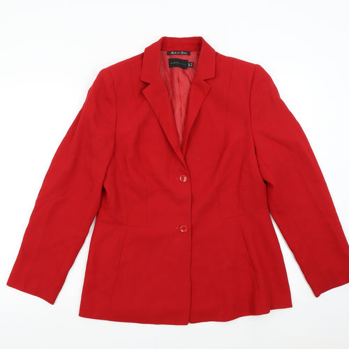 Civit Womens Red   Jacket Suit Jacket Size 12