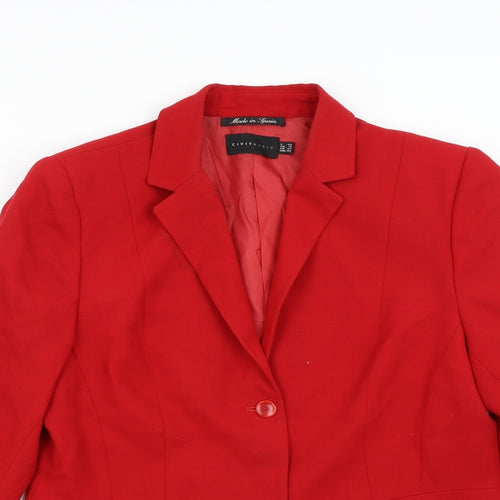 Civit Womens Red   Jacket Suit Jacket Size 12