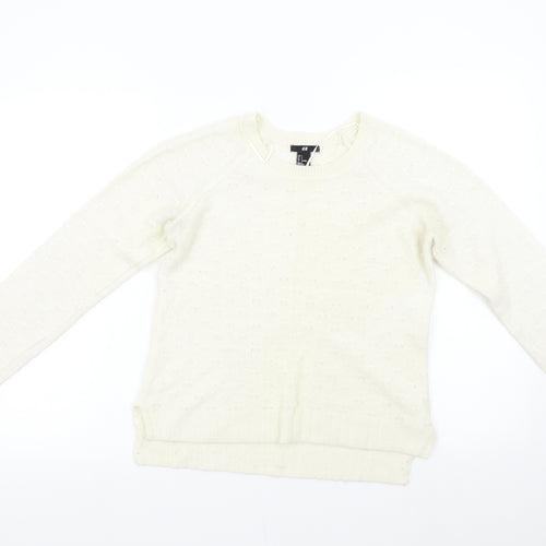 H&M Womens Ivory   Pullover Jumper Size S