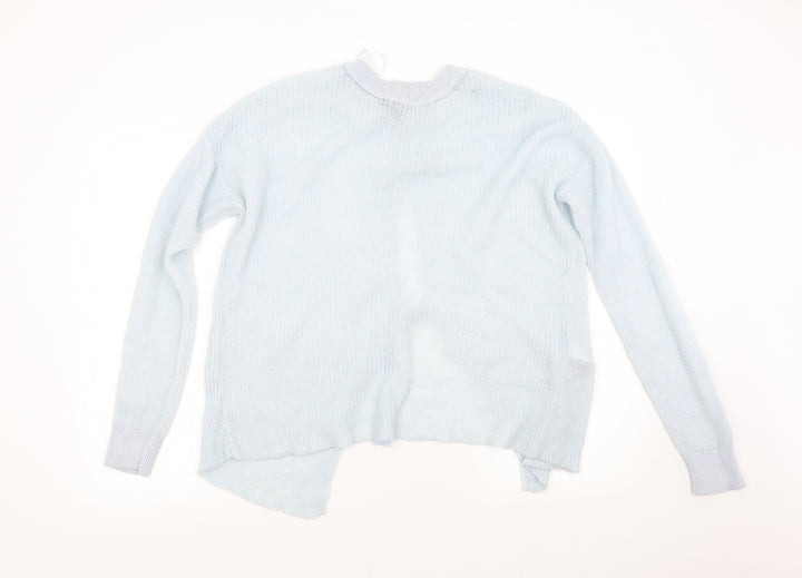 Topshop Womens Blue  Knit Pullover Jumper Size 14