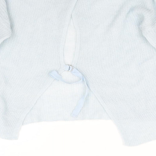 Topshop Womens Blue  Knit Pullover Jumper Size 14
