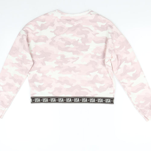 Primark Girls Pink Camouflage  Pullover Sweatshirt Size 12-13 Years  - USA