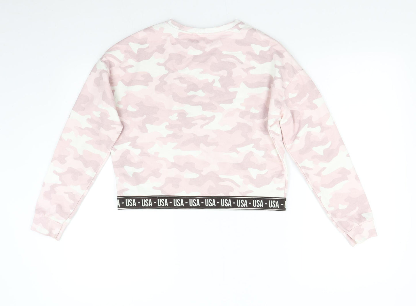 Primark Girls Pink Camouflage  Pullover Sweatshirt Size 12-13 Years  - USA