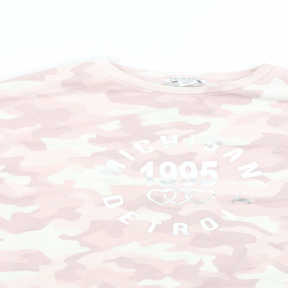 Primark Girls Pink Camouflage  Pullover Sweatshirt Size 12-13 Years  - USA