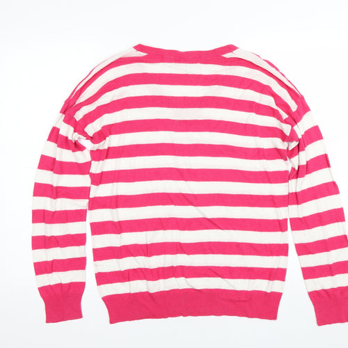 Atmosphere Womens Pink Striped  Pullover Jumper Size 14