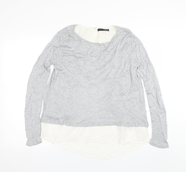 Atmosphere Womens Grey Pullover Jumper Size 12