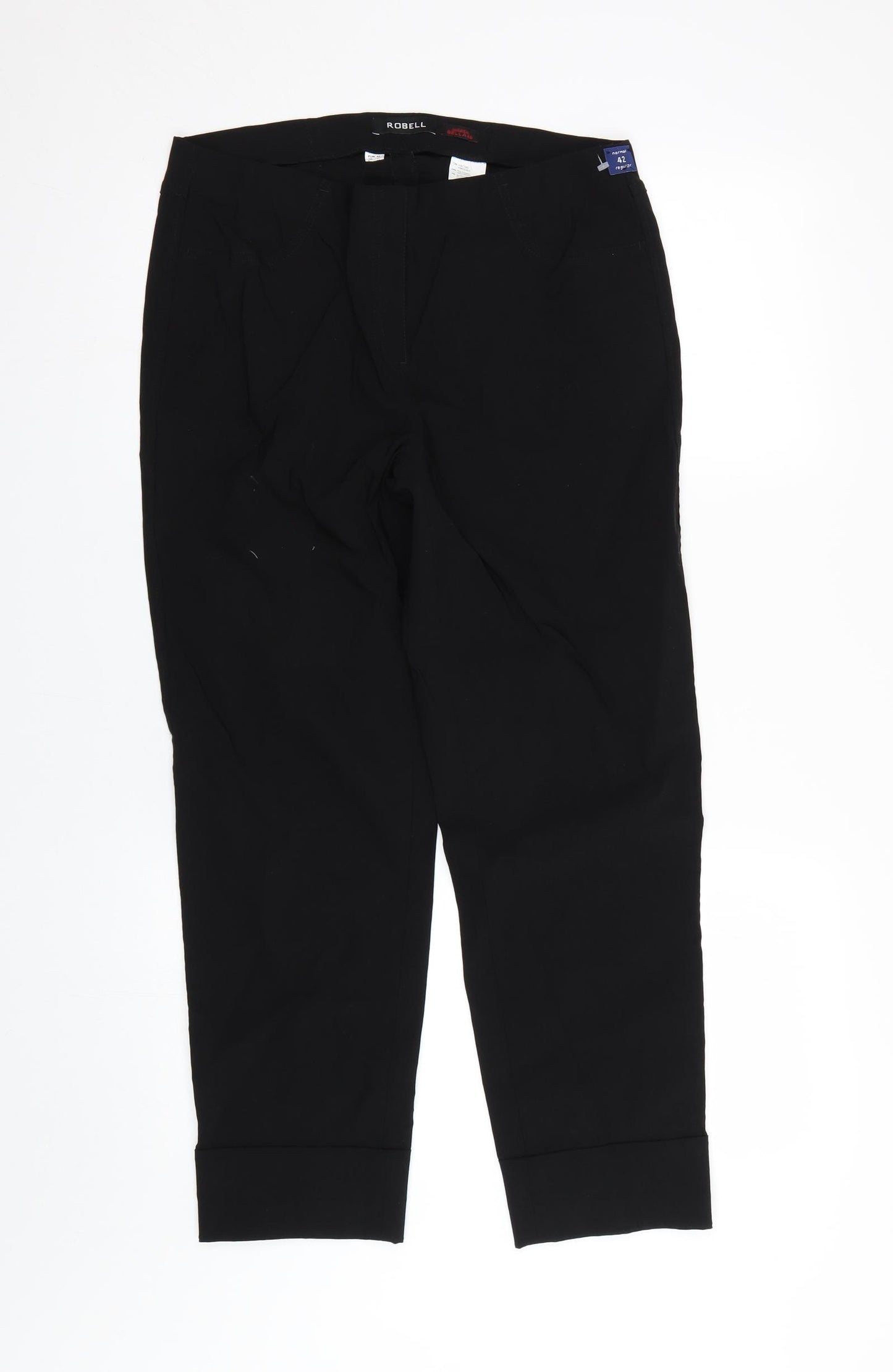 Robell Womens Black   Trousers  Size 16 L25 in