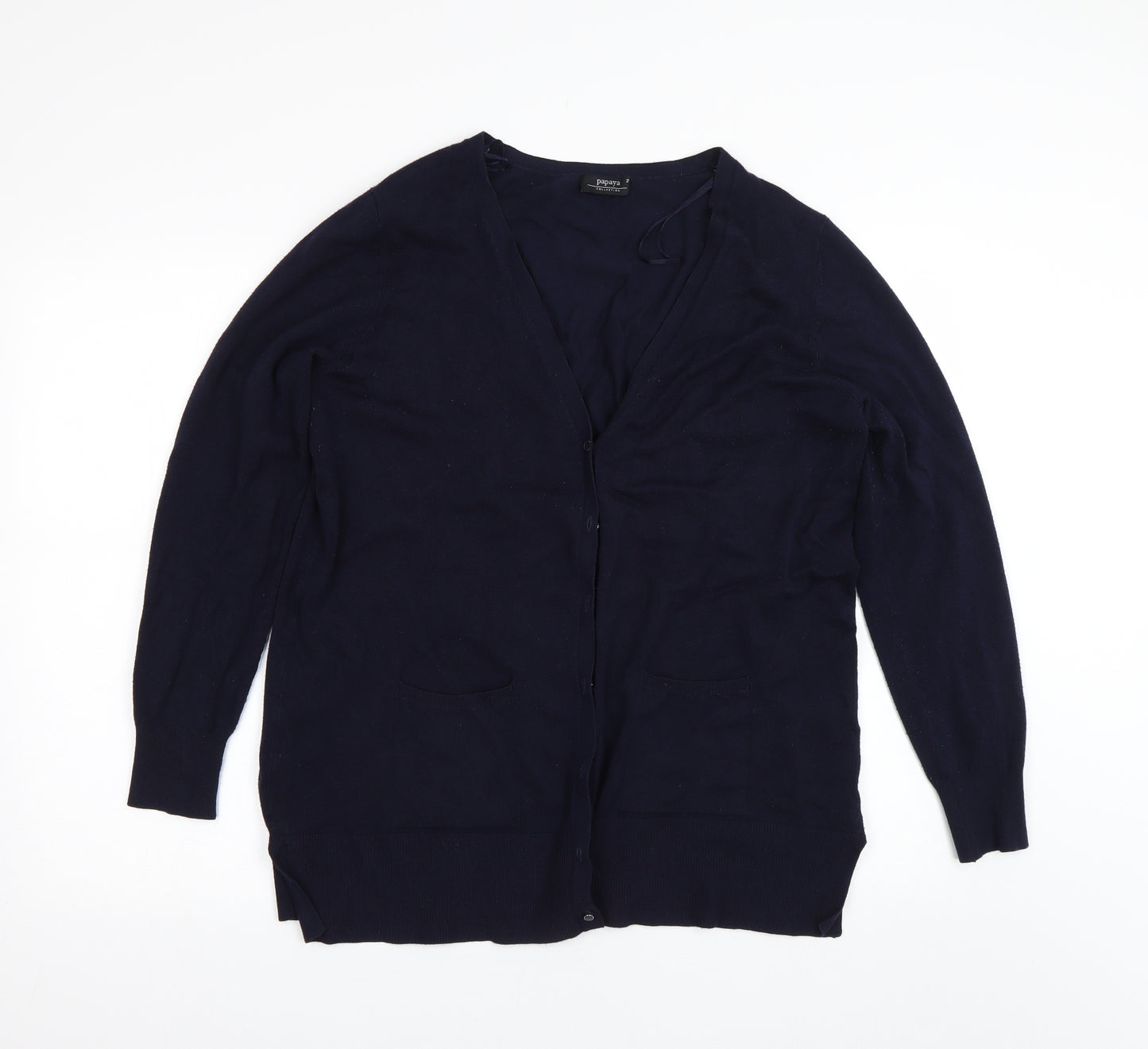 Papaya Womens Blue   Cardigan Jumper Size 20