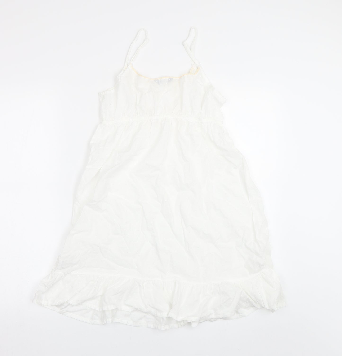 Limited Womens White Polka Dot  Basic Tank Size 12