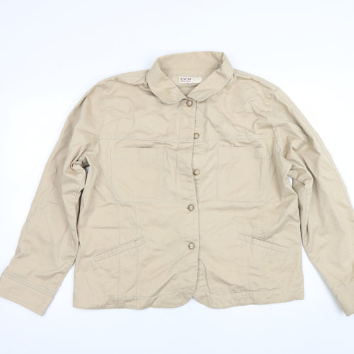 EWM Womens Beige   Jacket  Size M