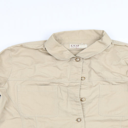 EWM Womens Beige   Jacket  Size M
