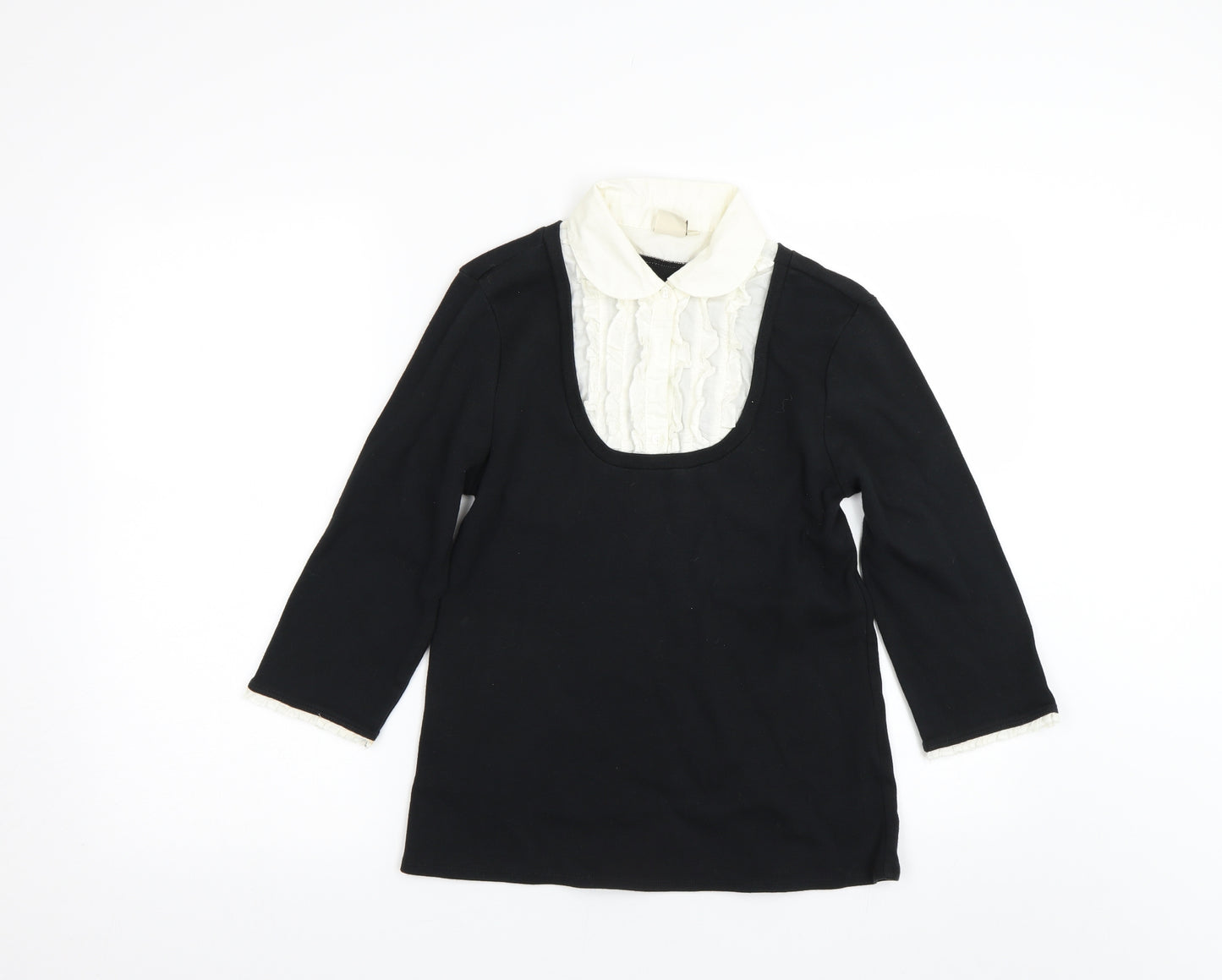 Cotton Traders Womens Black   Pullover Jumper Size 10