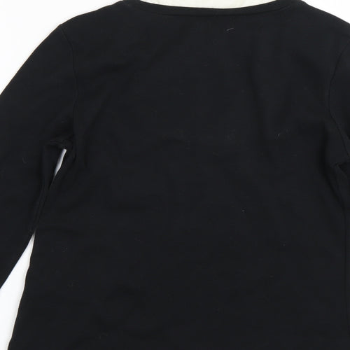 Cotton Traders Womens Black   Pullover Jumper Size 10
