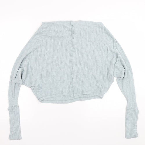 Free People Womens Blue   Pullover Jumper Size S