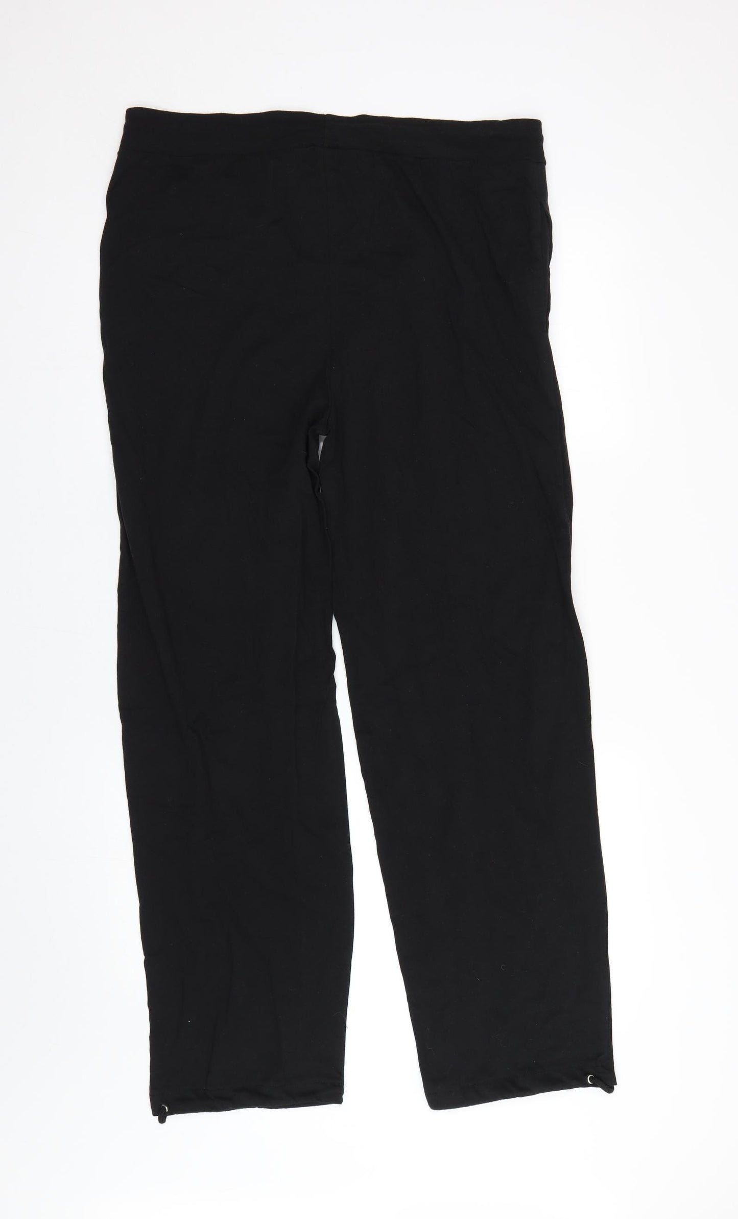 Virgin Atlantic Womens Black   Capri Pyjama Pants Size L