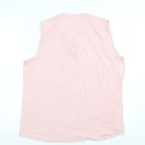M&S Womens Pink   Basic Tank Size 16