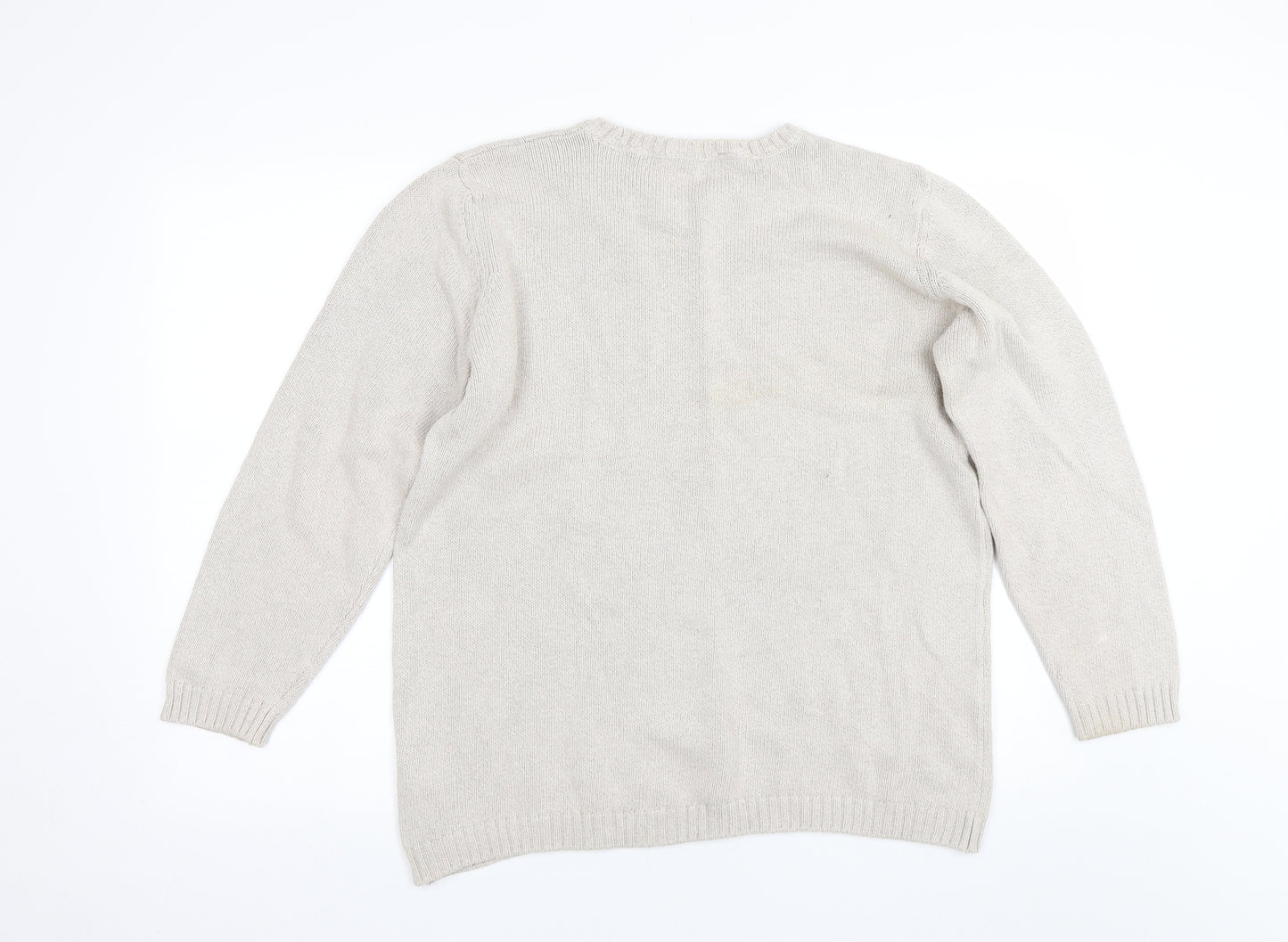 M&S Womens Beige   Pullover Jumper Size 16