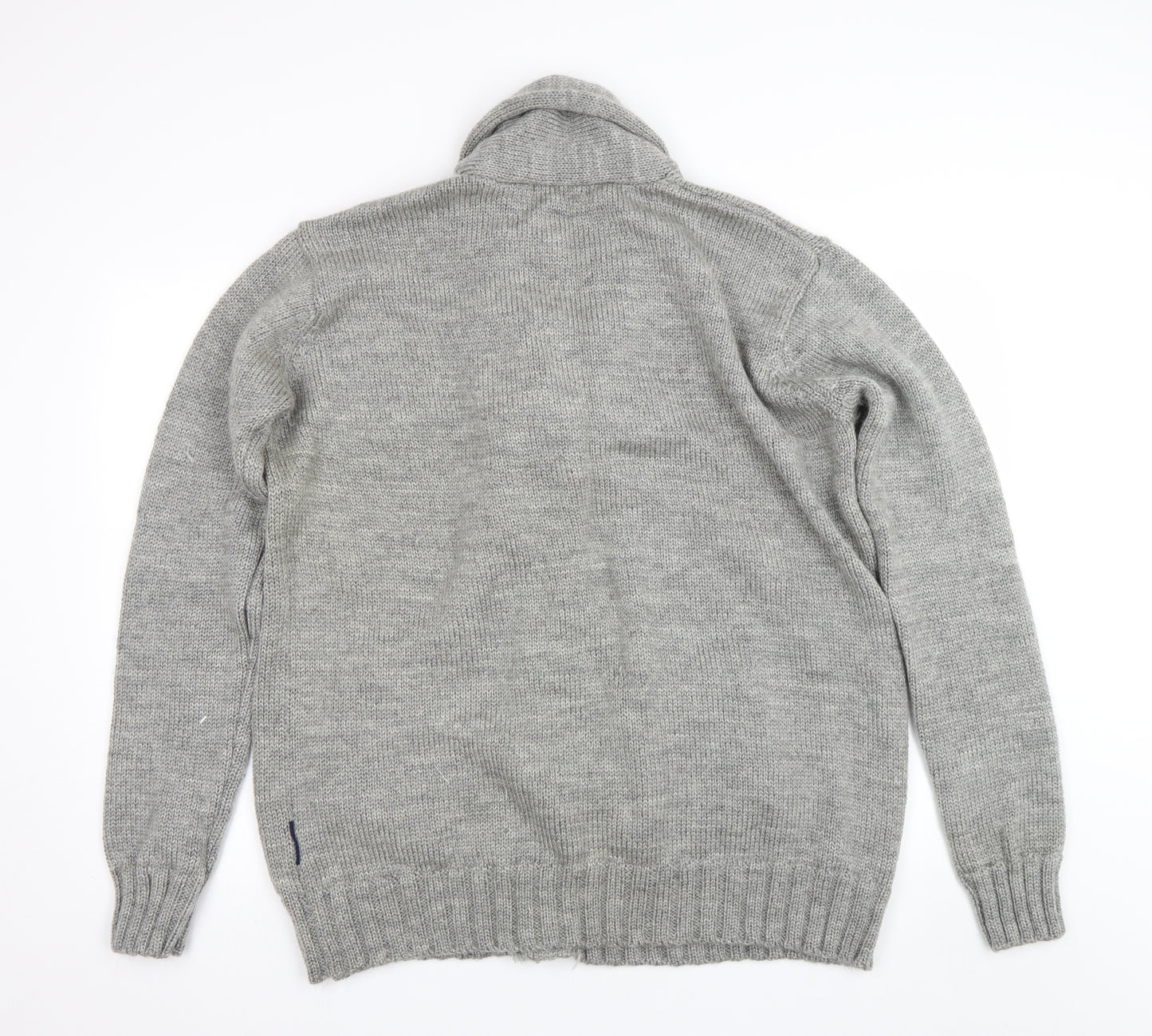 Wollovers Mens Grey   Cardigan Jumper Size XL