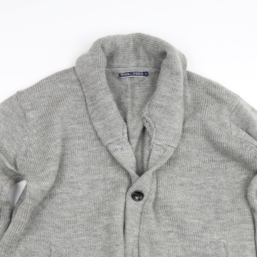 Wollovers Mens Grey   Cardigan Jumper Size XL
