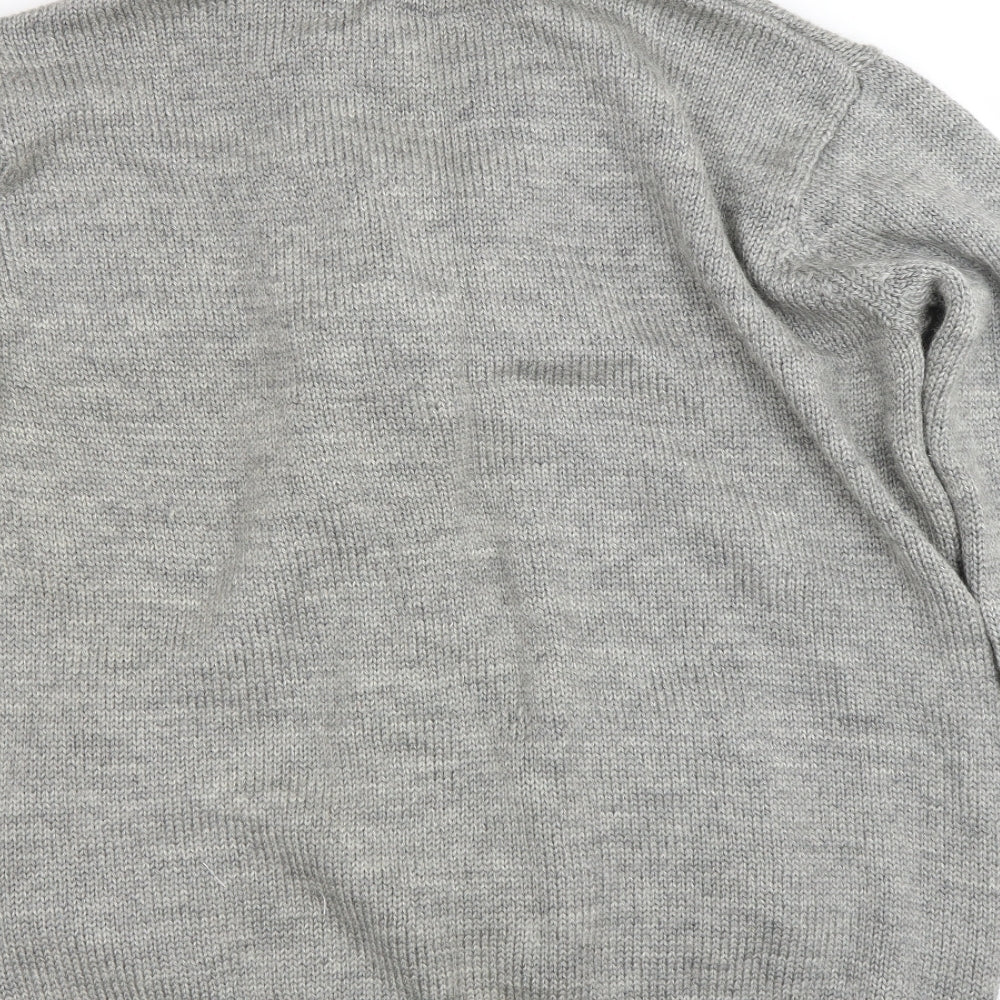 Wollovers Mens Grey   Cardigan Jumper Size XL