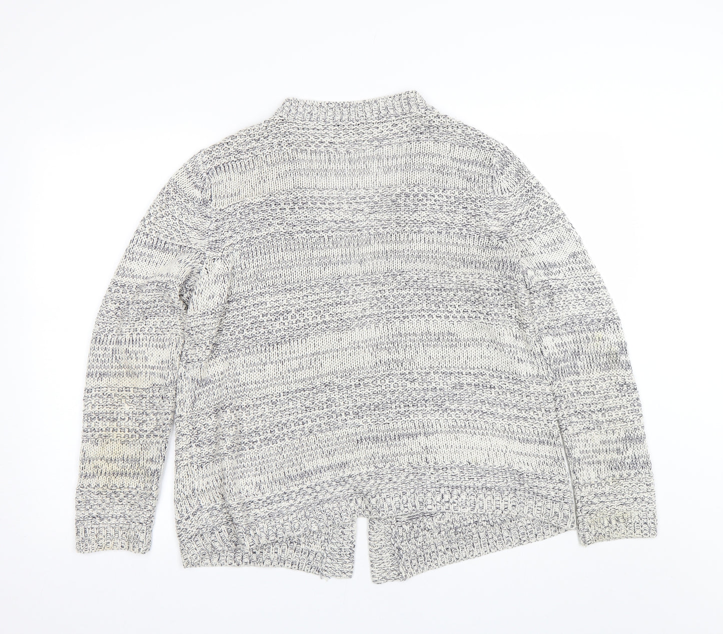 Debenhams Womens Beige Striped  Cardigan Jumper Size 16